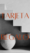 Diseño de la Tarjeta Regalo Digital de la tienda, ideal para regalar artículos de decoración, textiles y cerámica para el hogar.