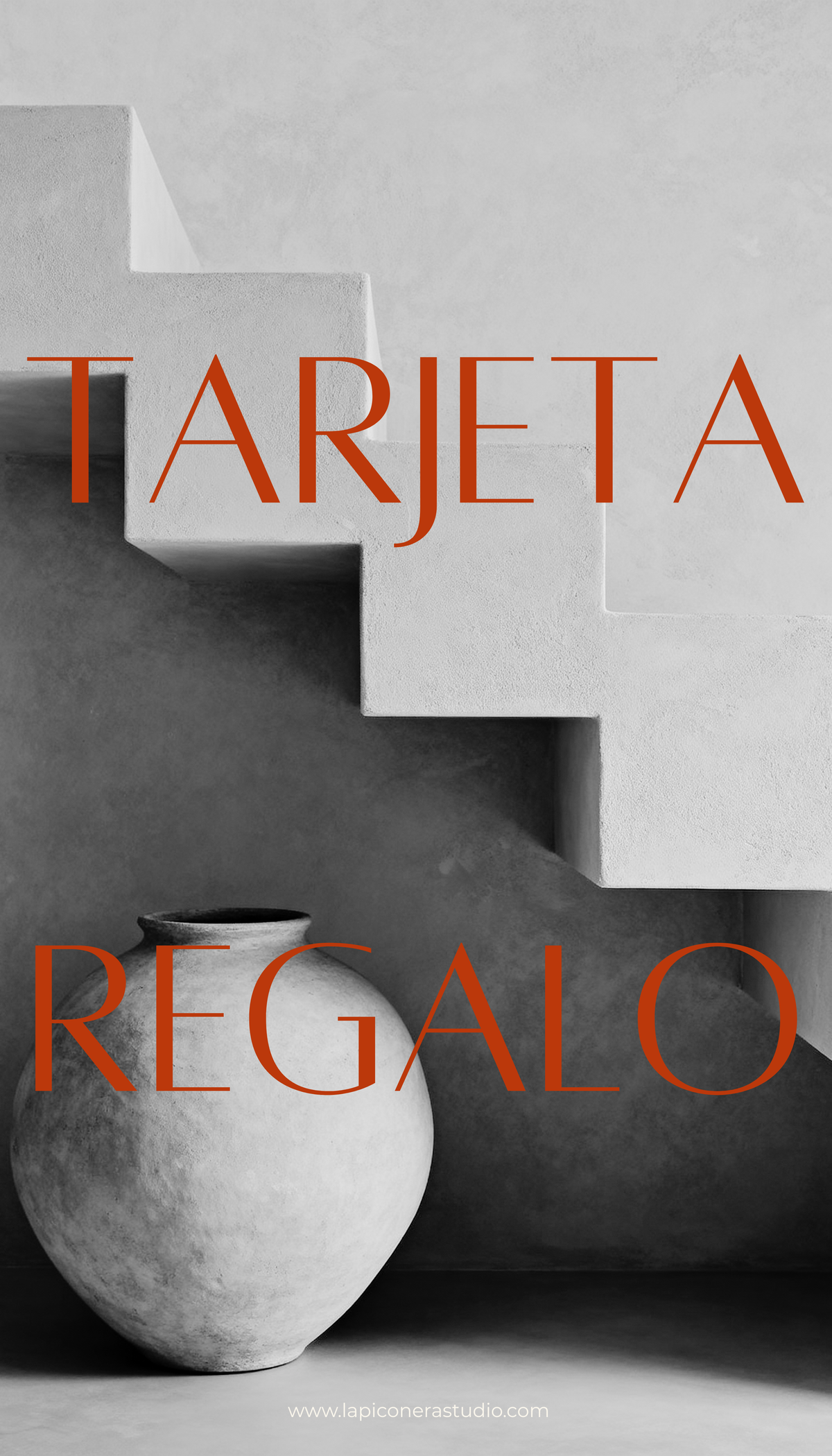 Diseño de la Tarjeta Regalo Digital de la tienda, ideal para regalar artículos de decoración, textiles y cerámica para el hogar.