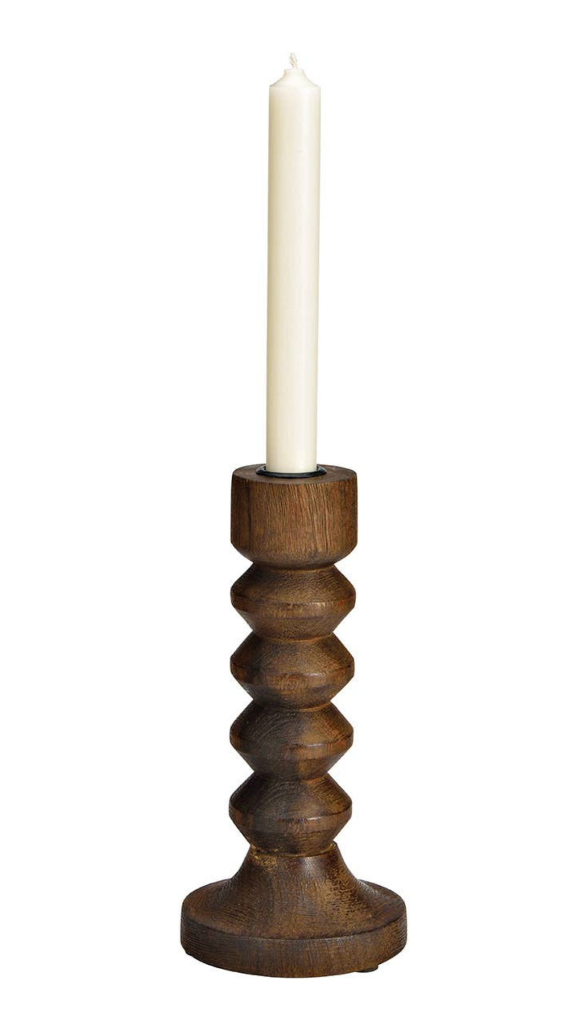 Portavelas madera de mango Azahar